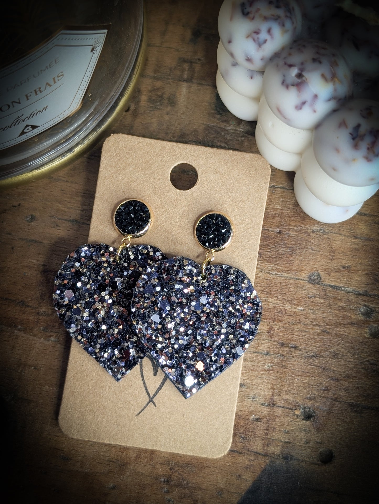 BO Heart Glitters Black