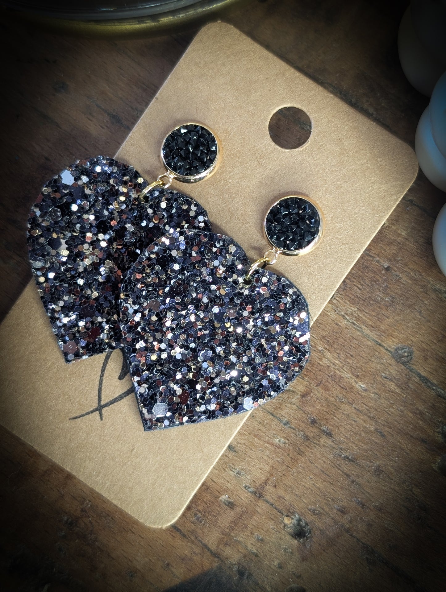 BO Heart Glitters Black